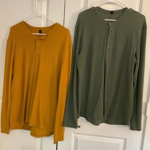 Two lululemon long sleeve winter shirts